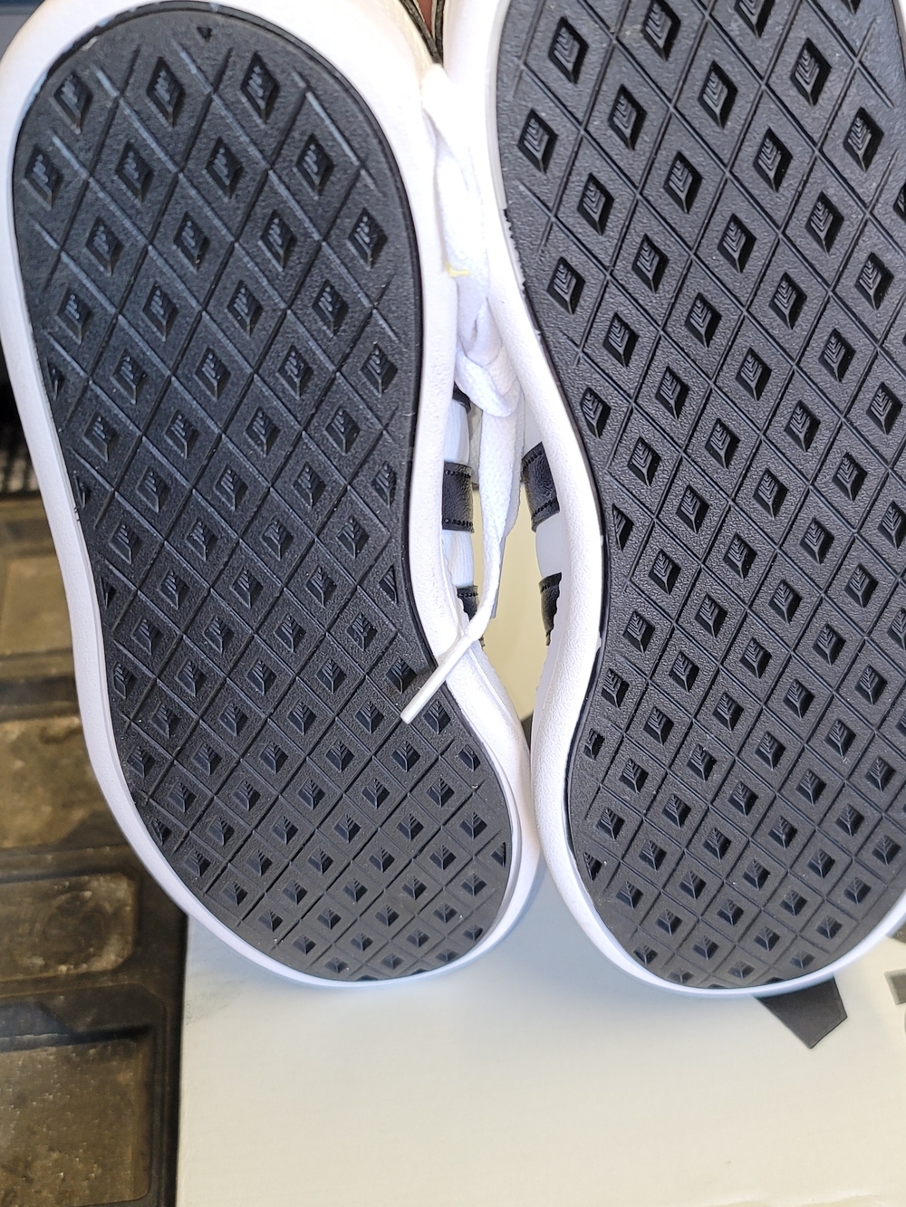 adidas Breaknet Sleek White Black Tennis Shoes - Picture 6 of 8